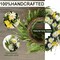 Summer Floral Wreath for Front Door, 20 Inch Artificial Wreath with Daisy Flowers, Floral Wreath for Porch, Window, Outdoor and Indoor Wall Decor, Farmhouse Home Decoration"